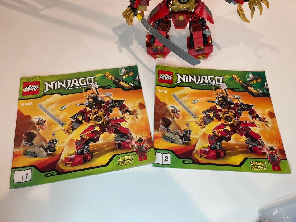 Lego 9448 Ninjago Samurai Mech 99% Completo con Manuales Sin Minifiguras Foto 2 de 4