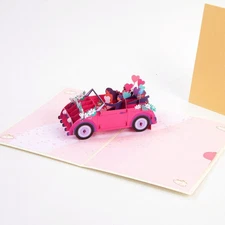 Convertible Honey Moon - Pop Up 3D Greeting Card with Envelope