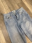 Paige Colette Crop Flare Denim Jeans Women’s 29x26 Light Wash Distressed Hem — photo 2