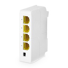 4 Port Gigabit PoE Extender IEEE 802.3 af/at Repeater 10/100/1000Mbps Switch