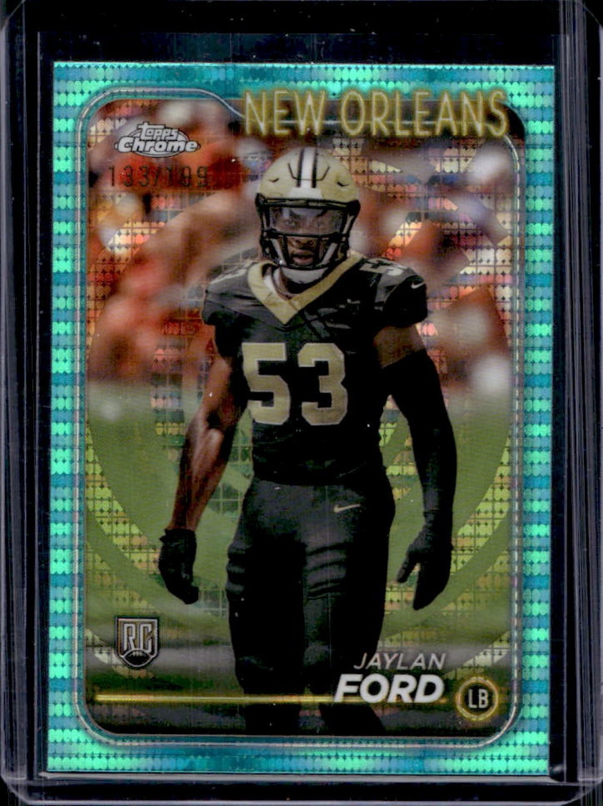 Jaylan Ford Topps Chrome #269 Aqua Sonar