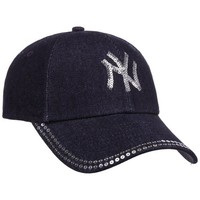 New Era 9Forty Wmns Sequin Yankees Cap Basecap Baseballcap Mlb Curved Brim
