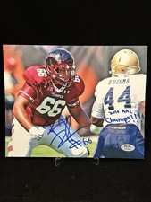 Dion Dawkins Signed Autographed Temple Buffalo Bills 8x10 Photo PSA COA