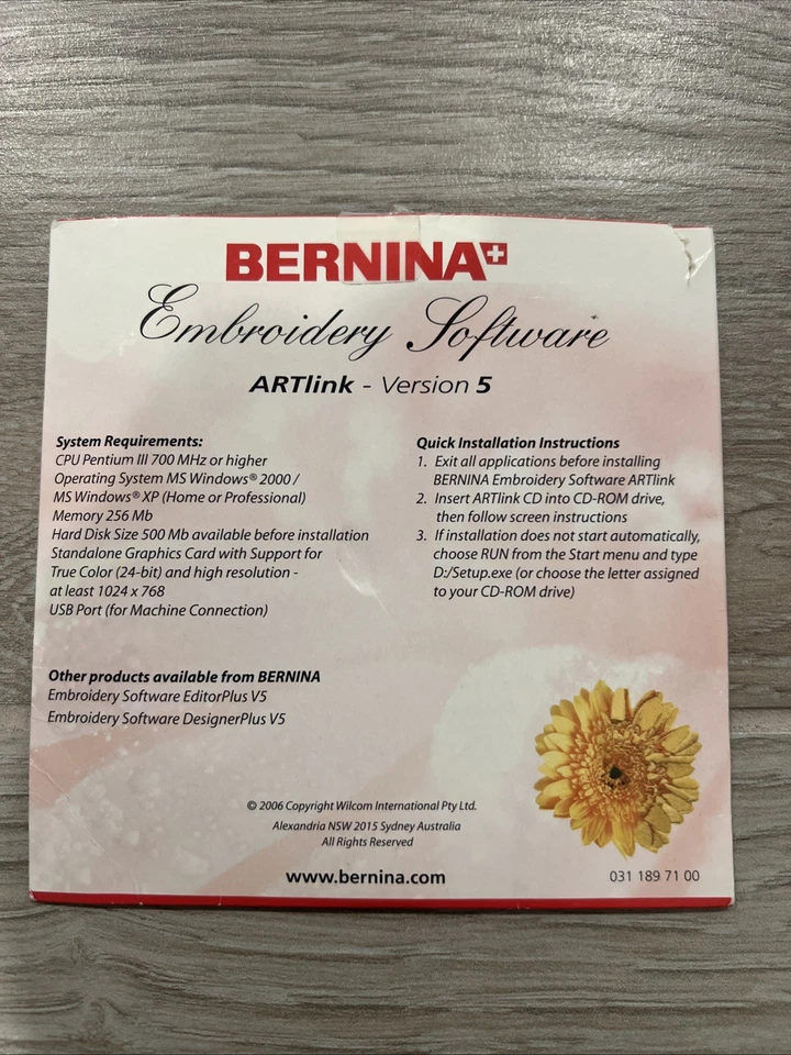 Bernina Artlink Version 5 Embroidery Software for Windows 7 & 8 - Image 2 of 2