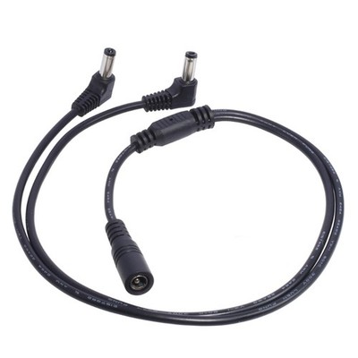 DC 12V 1 Female 2 Male Way Y Splitter Cable 5.5x2.1mm Extend Power Cord For CCTV