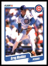 Greg Maddux 1990 Fleer #37 Chicago Cubs MLB READ FREE SHIPPING AutographDen