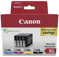 Canon Druckerpatrone PGI-2500XL Bk/C/M/Y Multipack Original Kombi-Pack Schwarz,