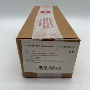 battle styles sealed booster box Pokémon Battle Styles Booster Box main image 0