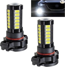 2PCS Car LED Fog Light Bulbs, 12V 1500 Lumen 5630 33-SMD Anti-fog L Size: H16