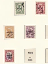 Finland/AUNUS 1919 MI 1-4+6 CANC VF / CAT VALUE $230