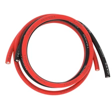 BNTECHGO 10 Gauge Silicone Wire 5 ft red and 5 ft Black Flexible 10 AWG Stranded