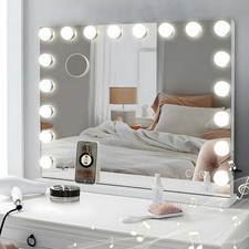 Bluetooth Hollywood Vanity Mirror 80x60cm Vanity Mirror with Lights Extra Large 
