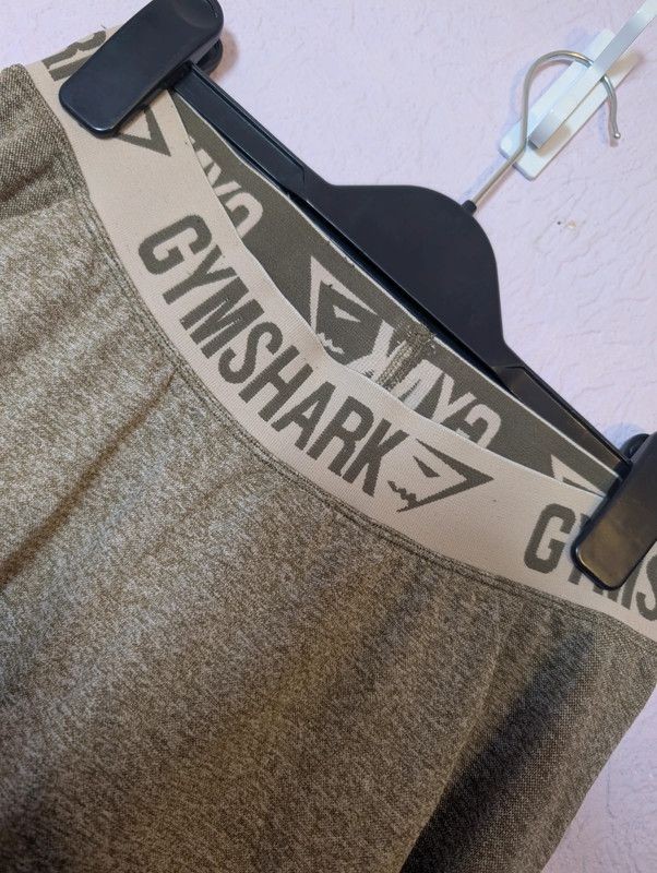 Gymshark Flex Leggings Khaki Sand Seamless Leggings Size M image 2
