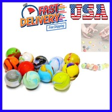 Set of 12 Glass Shooter Marbles - Size: 7/8-inch 22mm - Marble Games for Kids...