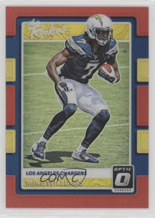 2017 Donruss Optic The Rookies Red Prizm 15/99 Mike Williams #4 4l3