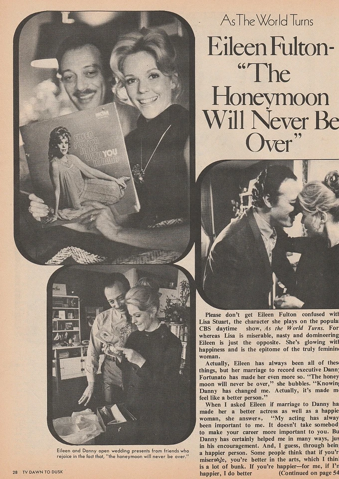 TV Dawn To Dusk May 1972 EILEEN FULTON-CAROLEE CAMPBELL-RICHARD HATCH-BILL HAYES - Image 3 of 4