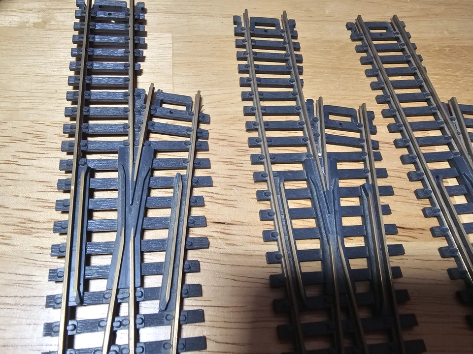 17 ATLAS #6 BRASS CUSTOM-LINE SWITCH TURNOUTS HO SCALE MODEL TRAIN TRACK LH RH - Image 3 of 4