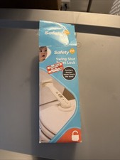 Safety 1st 48517 Swing Shut Toilet Lock Baby Proof Hygienic Open Box