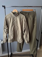 Vintage 90S Nike Tracksuit Set Jacket Pants Olive Green Y2K Size S / M Mens