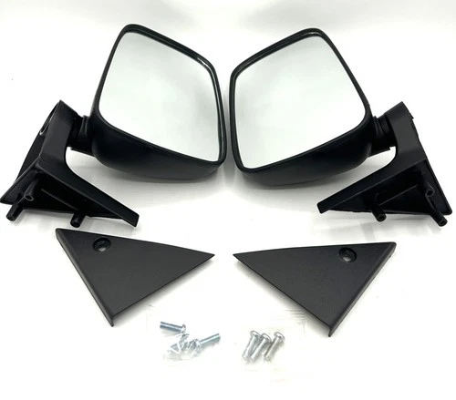 MATTE BLACK  Mirror Set FOR 86 -93 Mazda B2000 B2200 Pickup PAIR