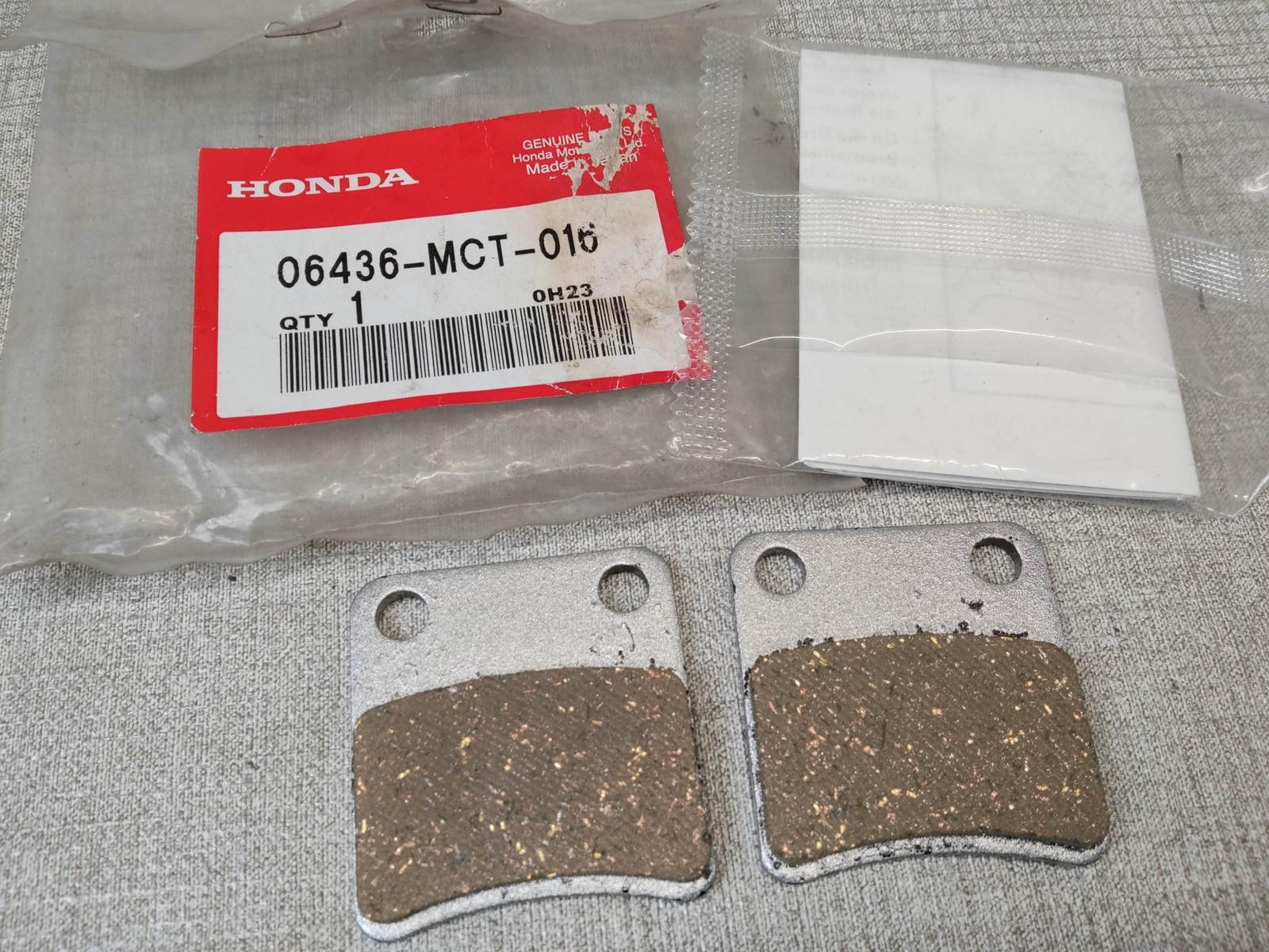 Plaquettes de frein pour supprimer le bruit de freinage sur Honda FJS 600