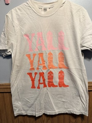 Comfort Colors 3 Yall  Women Size white  Medium T-shirt