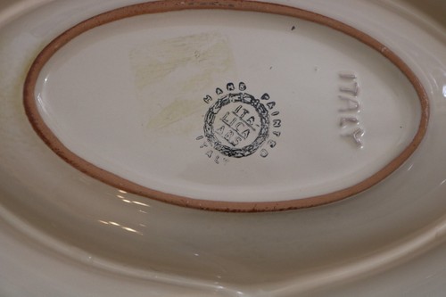 Italica ARS Italien handbemalt großes Fischtablett Platte Abschnitte 13"x19" - Bild 11 von 11