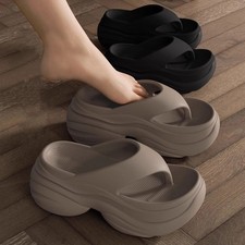 Women Platform Flip Flops EVA Thick Sole Non Slip Beach Slides