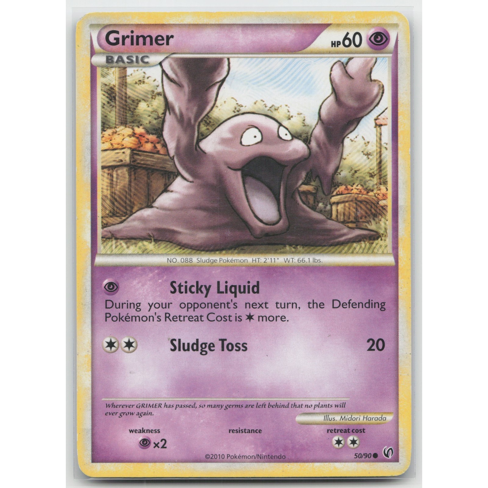 Grimer Undaunted 50 Common HP Pokemon