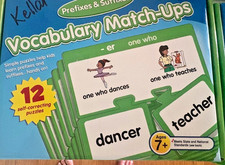 Lakeshore Prefix/Suffix Vocabulary Match-Ups - 12 self-correcting puzzles