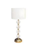 Tischleuchte Tischlampe Lampe Leuchten Gold Lampen Tisch Kristall