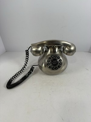 50 s Monster Phone Brushed Metal Retro Desk Telephone Flash Redial Untested