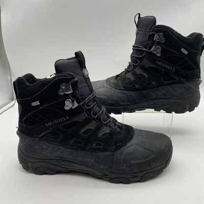 Merrell Moab Polar Mens Size 12 Waterproof Hiking Boots Black J41917