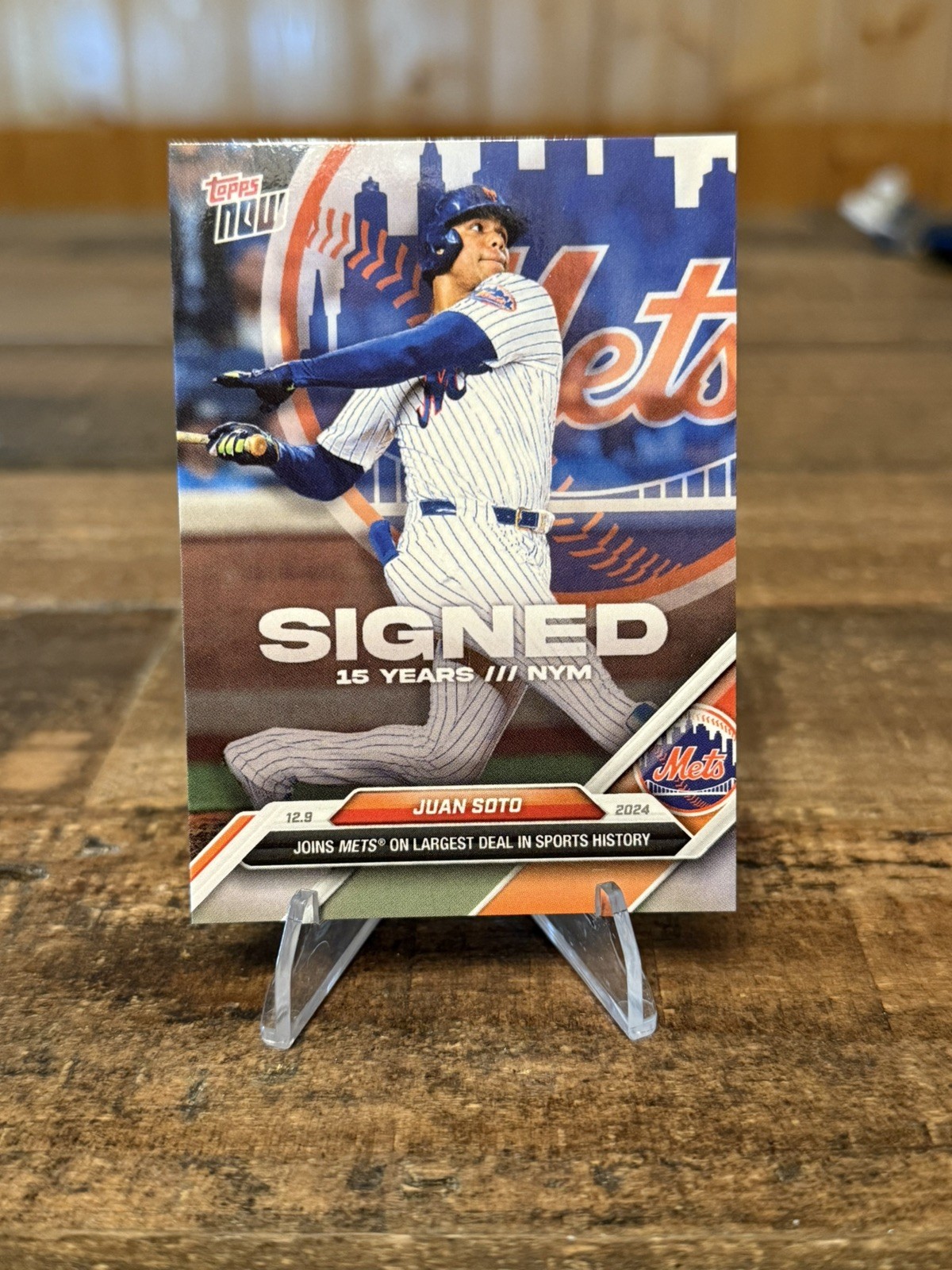2024 TOPPS NOW MLB JUAN SOTO LARGEST DEAL IN HISTORY #OS-8 mets os8