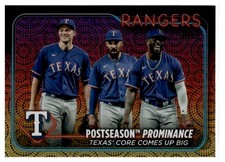 2024 Topps Baseball Postseason Prominence Holiday Series Two #656RC Rangers