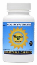 Halal Vitamin D3 5000 IU(90 Veggie Caps) -Made in USA By AfiyaVitamins