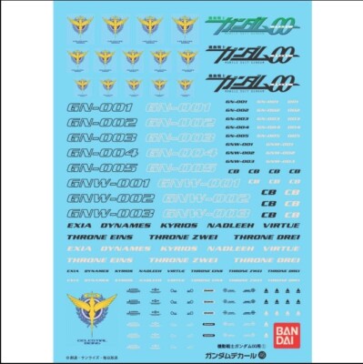 Bandai Gundam Decal GD-29 | 1/144 Scale HGUC Water Slide Decals For Principality Of Zeon Mobile Suits
