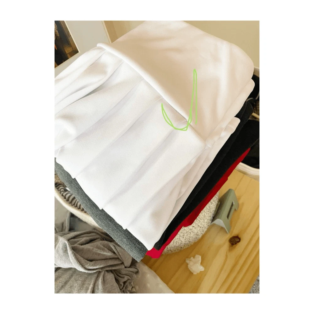 White mini tennis skirt for women - small size