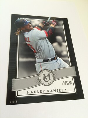 2016 Topps Museum Collection Jumbo 5x7 Hanley Ramirez Red Sox 28 #'d 07/49
