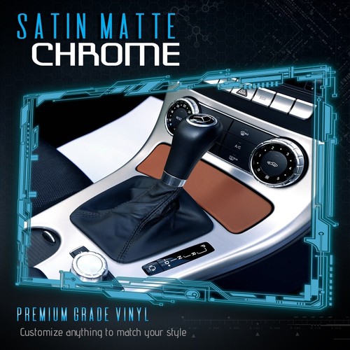 Película de vinilo metálico satinado mate cromo bronce pegatina libre de aire 36"" x 60"" pulgadas - Imagen 5 de 8