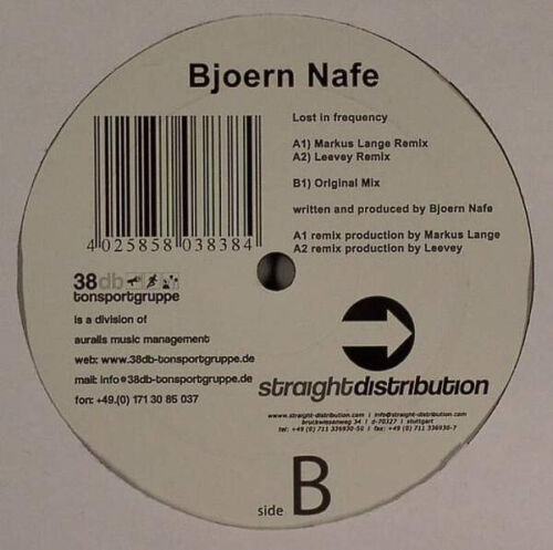 Bjoern Nafe - Lost In Frequency (12") (Very Good (VG)) - 1162671961 - Zdjęcie 1 z 4