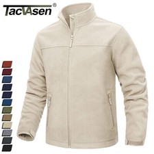 Men's Fleece Jackets Full Zip Winter Thermal Outdoor Windproof Work Casual Coats