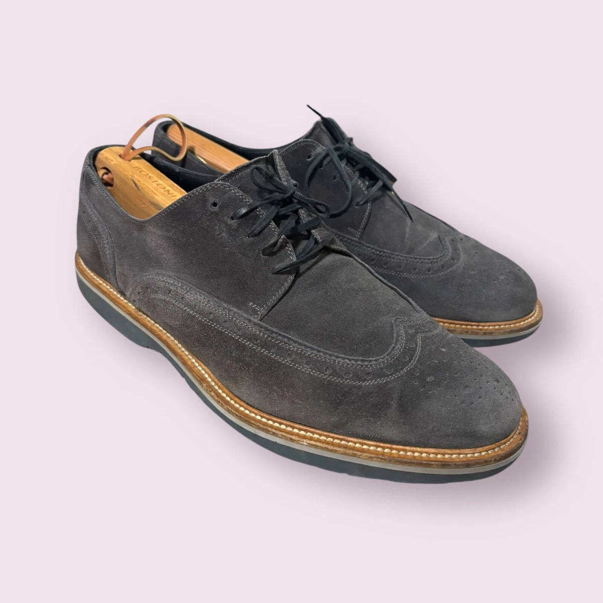 FERRAGAMO Fuerte Suede Oxford Brogues Size 9.5 Tramezza Oxford Brogue - Men | Ferragamo main image 4
