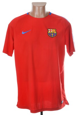 BARCELONA SPAIN 2017/2018 TRAINING FOOTBALL SHIRT JERSEY NIKE SIZE