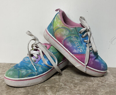 Heelys Pro 20 Prints Skate Shoe (HES10334H) Multicolor Rainbow Youth Size 