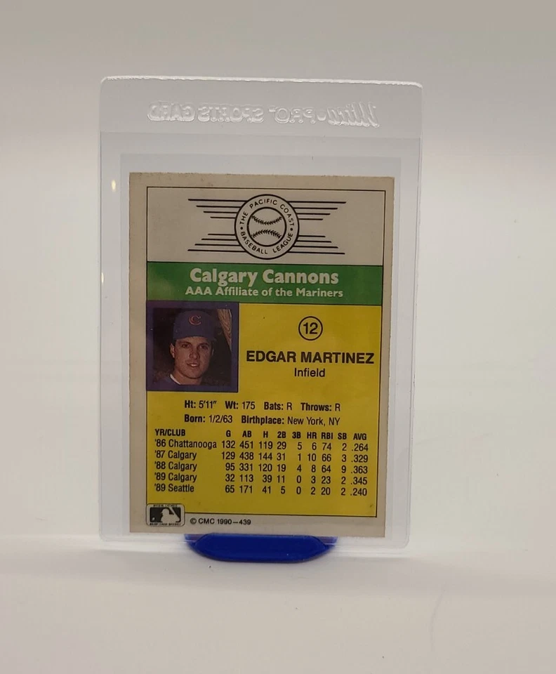 1990 CMC EDGAR MARTINEZ CALGARY CANNONS #439 - Image 4 of 4