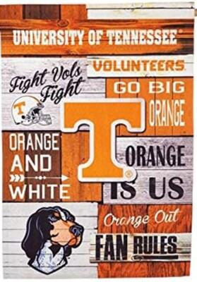 Tennessee Volunteers 28 x 44 Inch Vertical Fan Rules House Flag | eBay