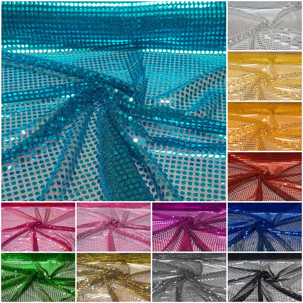 Pailletten-Jersey, Glänzend, Glitzernd, Stoffkleid, Metallic