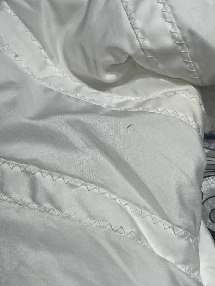 Kc Collections Vest Womens Extra Large White Puff Puffer Floral Inside - Image 4 of 4