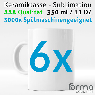 Sublimationstasse ORCA Tasse Sublimationsdruck Sublimation 11 OZ *SUPER WHITE*